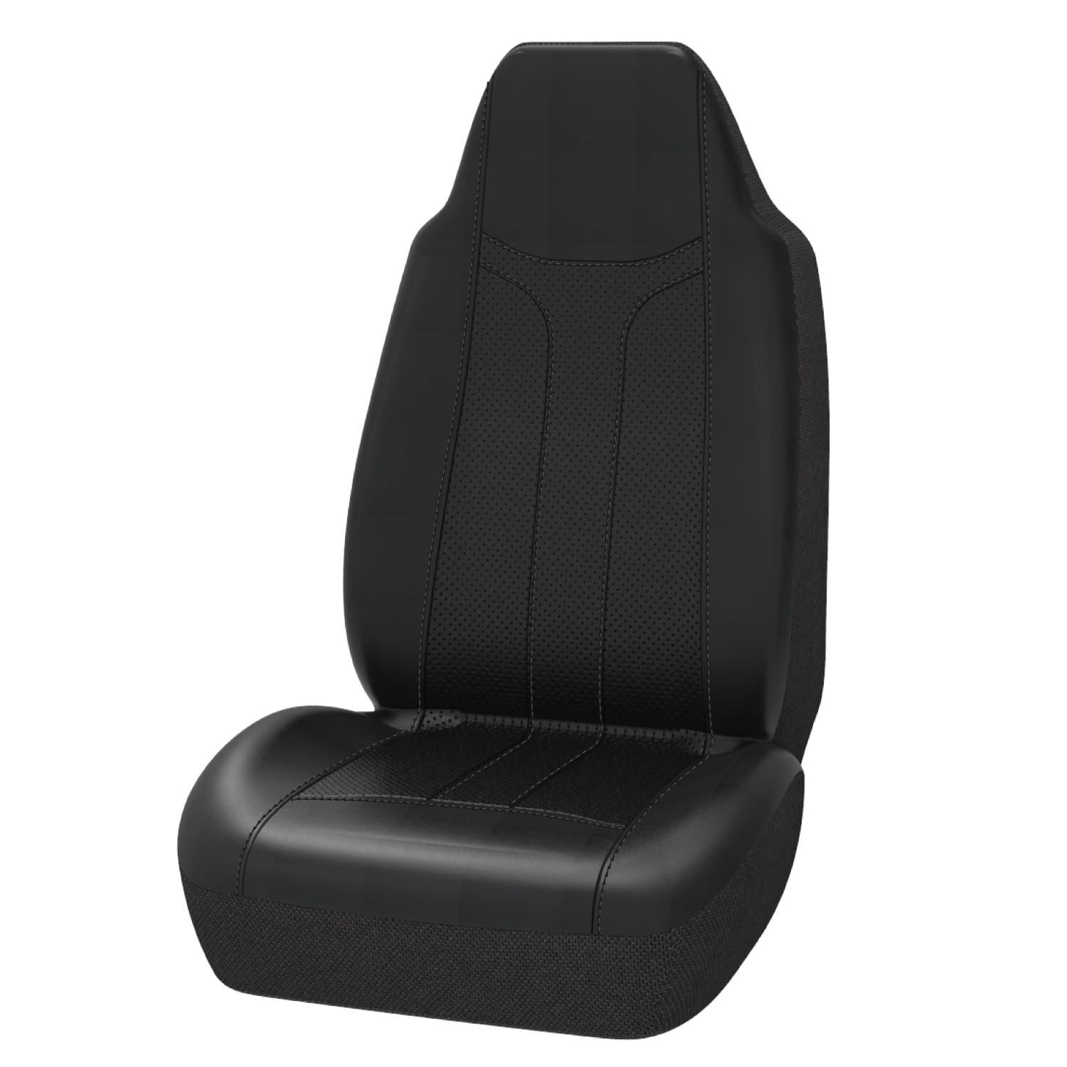 ProElite Black Faux Leather Universal Seat Cover