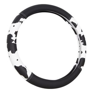 ProElite Cow Print Slip On Steering Wheel Cover