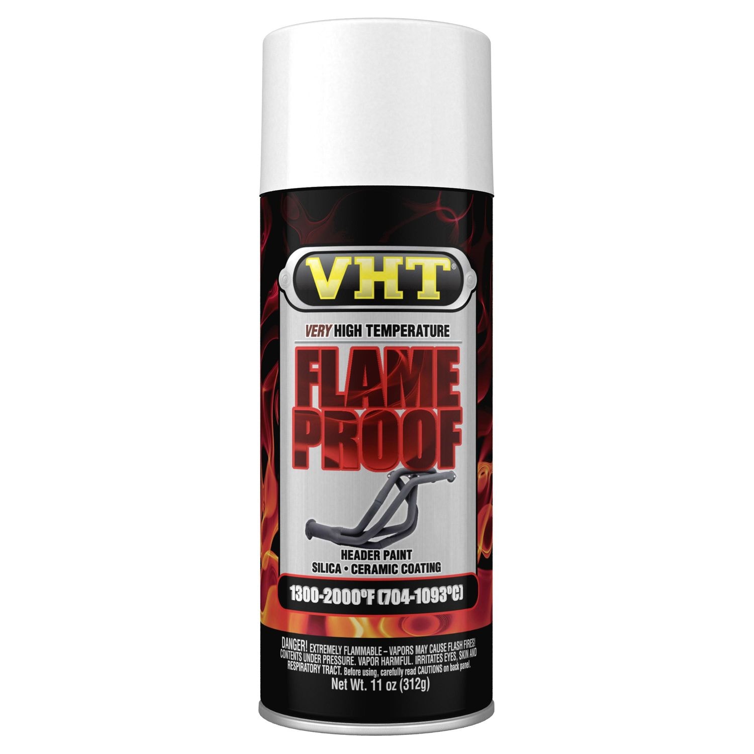 VHT Flat White Flameproof Extreme High Temperature Spray Paint 11oz