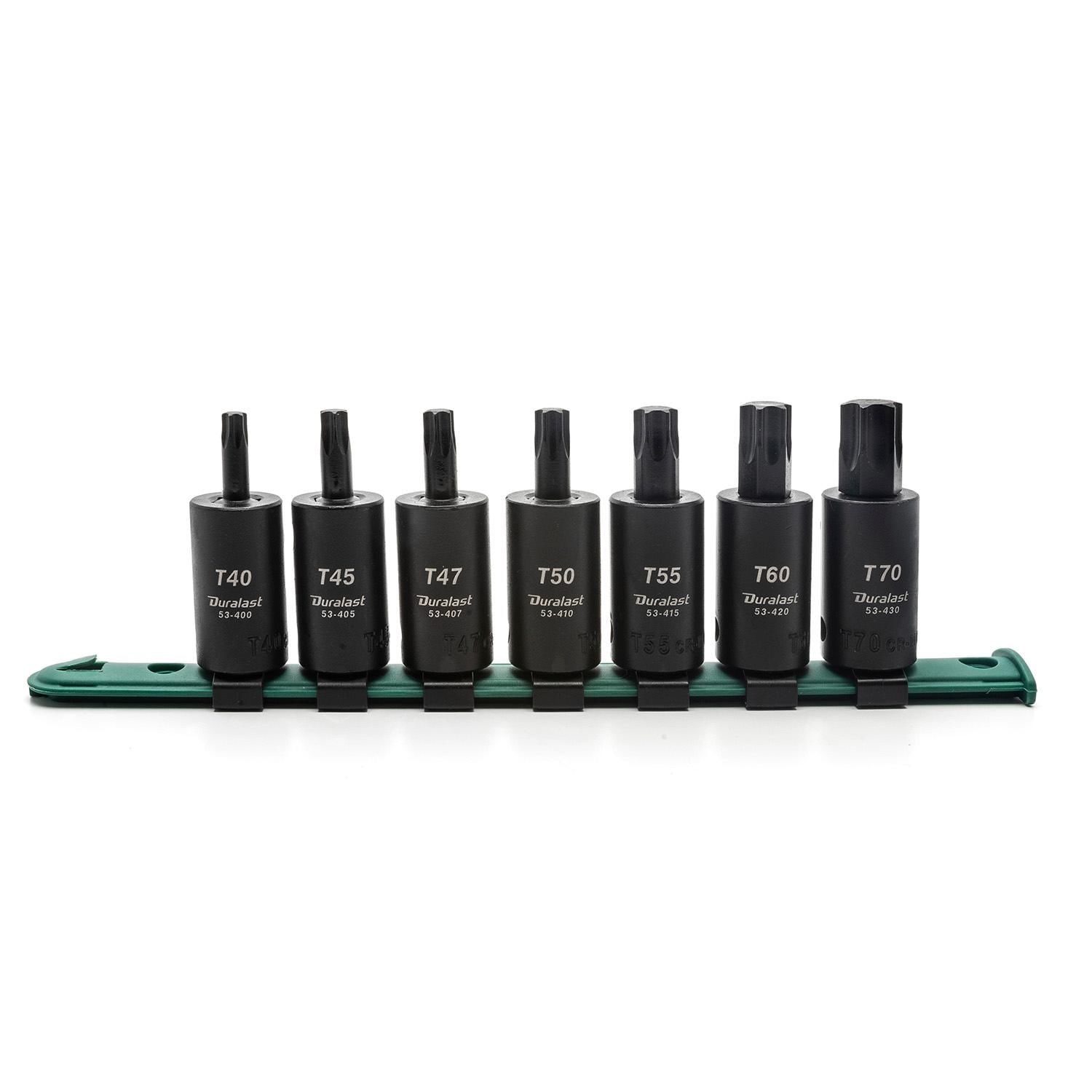 Duralast 7 pcs. 1/2 in. drive impact Torx bit socket set