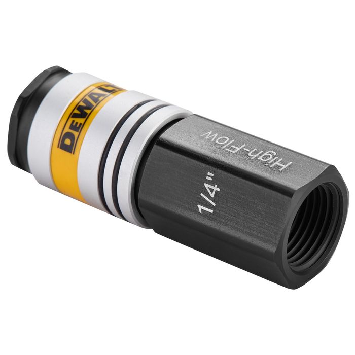 Dewalt 3/8in Female NPT 1/4in Body Flow High Flow Coupler