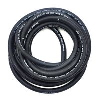 -8 Black Nylon Braided Flex Hose 5' Roll 11988