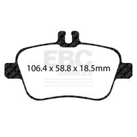 EBC Performance Brake Pads DP22157 for 2015 Mercedes Benz CLA250