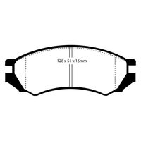 EBC Performance Brake Pads DP4839R for 2002 Saturn SL