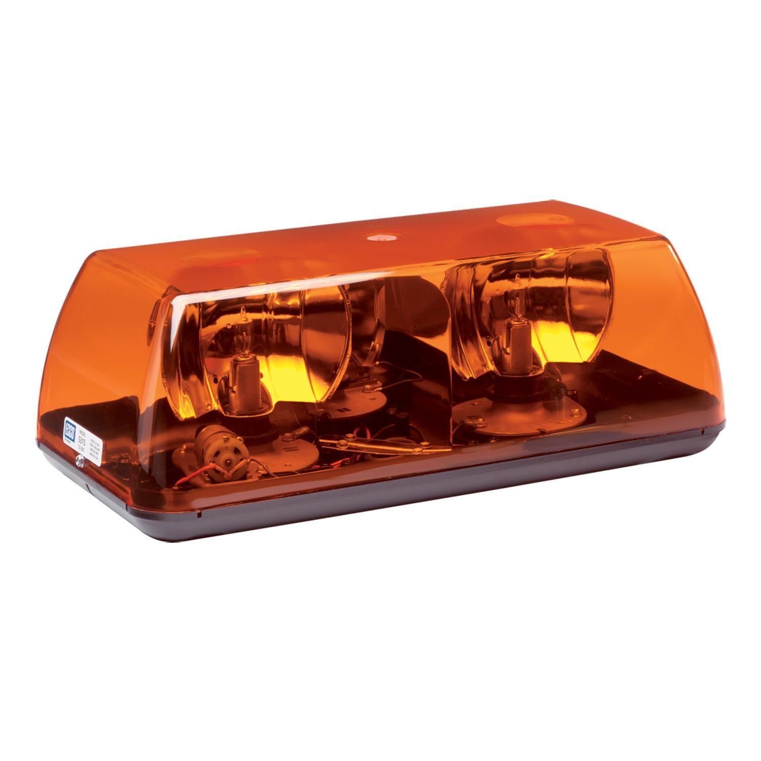 Ecco Amber Rotator Mini Light Bar SAE I Permanent Mount