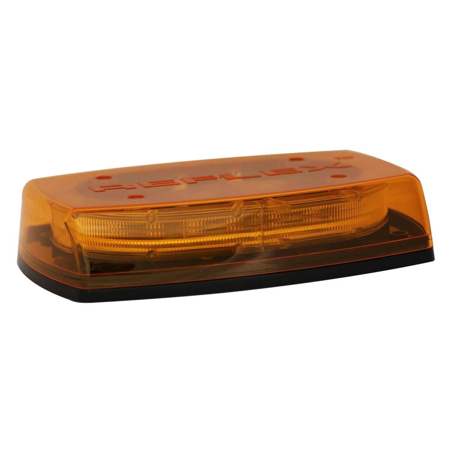 Ecco Amber Emergency LED Light Bar Optic Dome