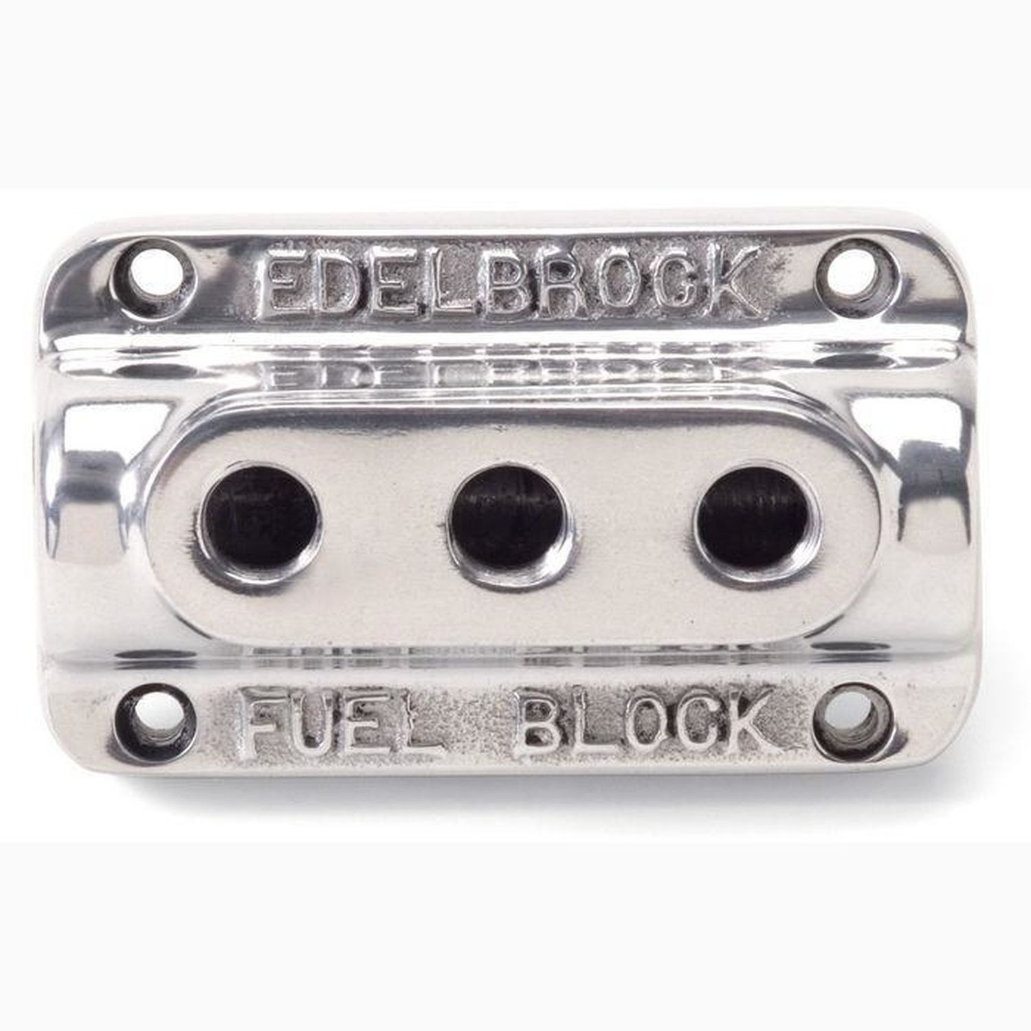 Edelbrock Polished Triple Outlet Fuel Distribution Block