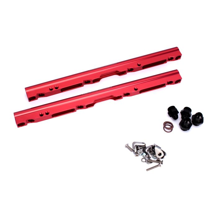 FAST Red Billet Fuel Rail Kit for LS1 and LS6 LSXR 102mm Intake Manifolds