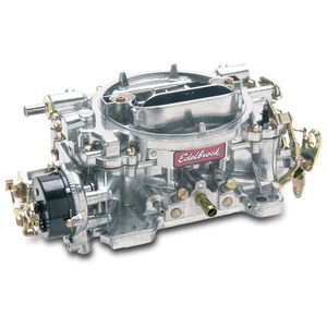 Edelbrock 650 CFM manual choke square flange Thunder Series AVS ...