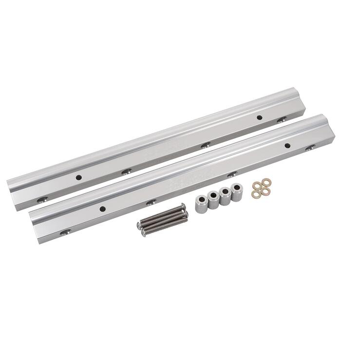 Edelbrock -8 AN Fuel Injector Rail Kit, Black Anodized for Chevrolet LS ...