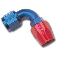 Russell Red and Blue -10 AN 90 Degree Full Flow Swivel Hose End