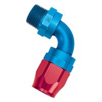 Russell 1/8in NPT -6 AN Anodized Full Flow Swivel Pipe Thread Hose End