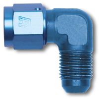 Russell Edelbrock -3AN 90 Female to Male Degrees Swivel Hose Fitting