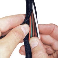 Kable Kontrol® Convoluted Black Split Wire Loom Tubing - 1/4 to 3-1/2  Diameter