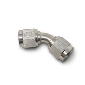 Edelbrock Russell 640000-6AN Female Swivel Coupler - Aluminum AN Fitting For Hose Connections
