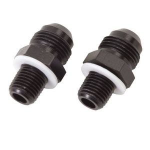 Russell -8AN to 1/4in NPSM Resusable Transmission Fitting for TH350, TH400, 700R4 and Others, 1 Pair