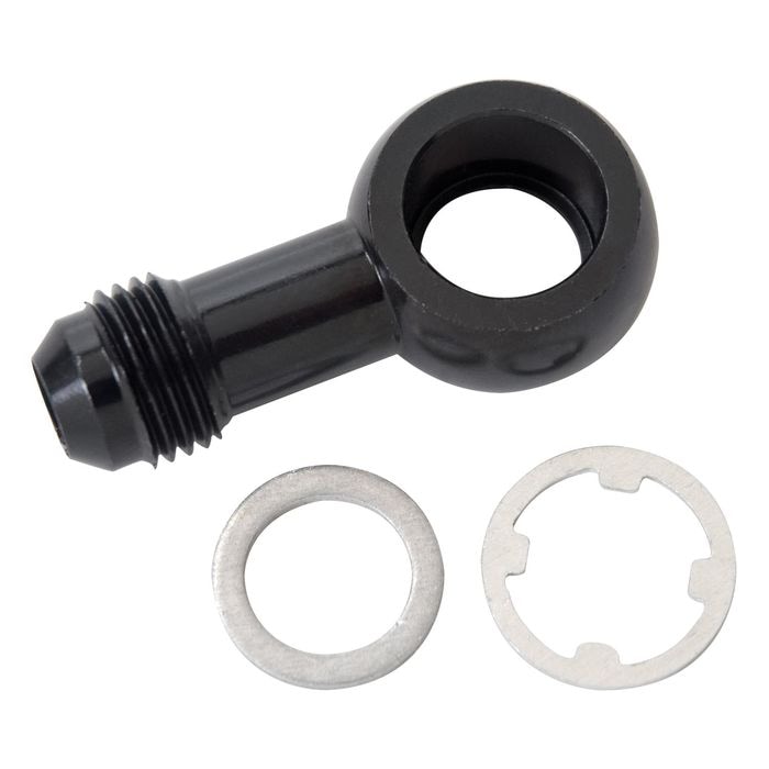 Russell Performance 640920 Banjo Fitting For Honda Civic/Integra Fuel Rail - 12mm To -6AN Adapter