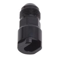 6AN Male x 1/4' SAE Quick-Disconnect Female Threaded Cap Fitting, Black  Finish - Edelbrock, LLC.