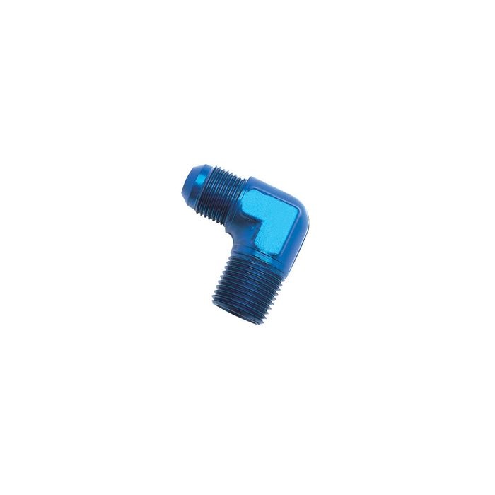 Russell Blue -6AN X 1/4in 90 Degree Reusable Adapter Fitting
