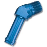 Russell -10 AN 1/2in Male NPT Pipe to 5/8in Tube 45 Degree Anodized Reusable Angle Adapter Fitting