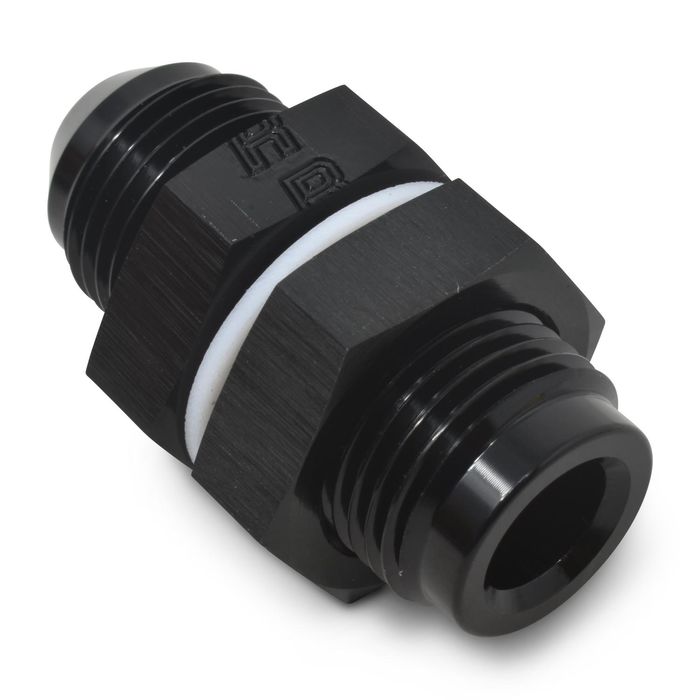 Russell Black -10 AN Fuel Cell Bulkhead Fitting