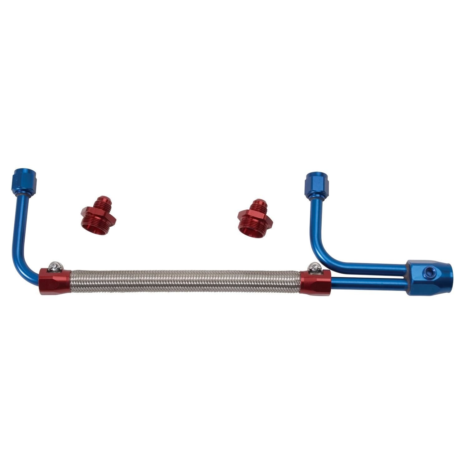 Edelbrock Stainless Steel Braded Dual and Quad Hose Fuel Line Kit