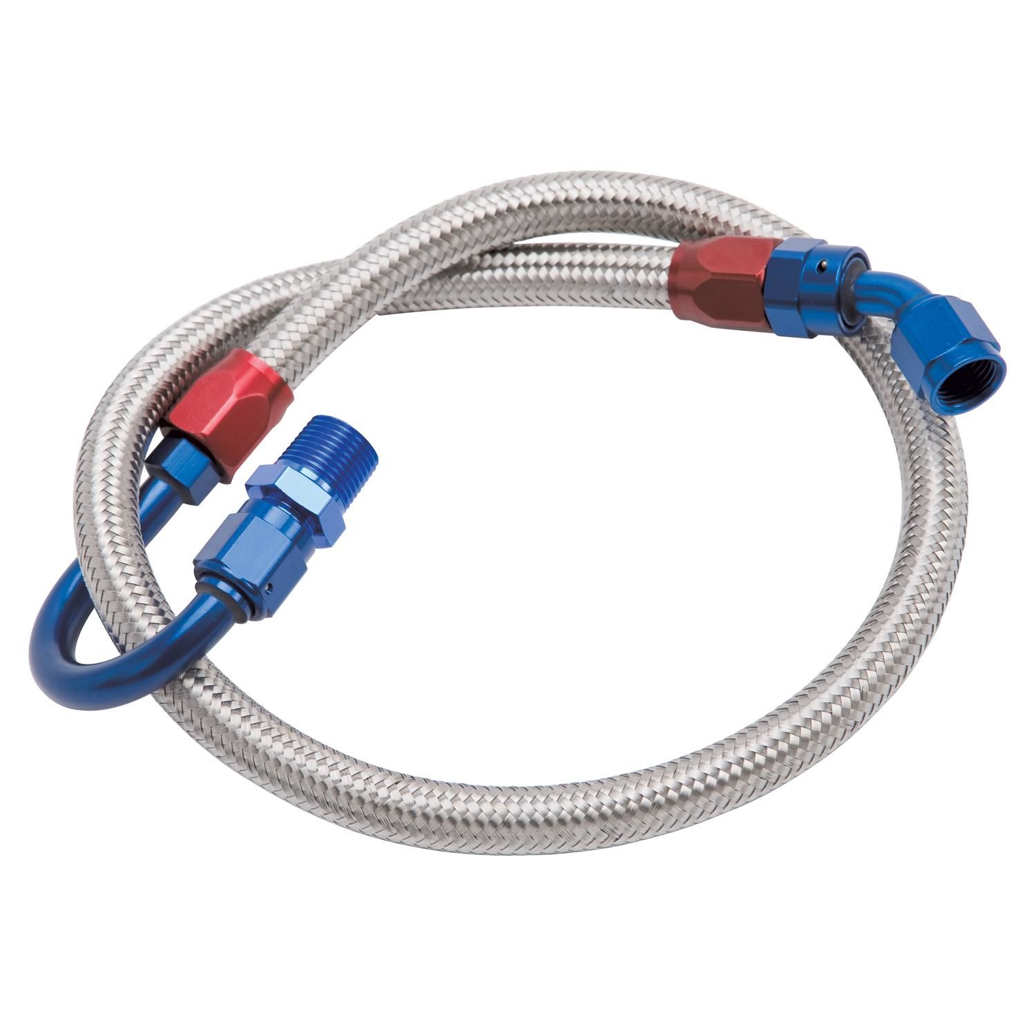 Russell Braided Stainless Fuel Line Kit for Ford Small Block Requires ...