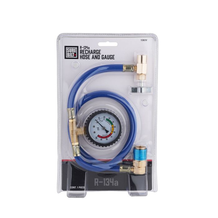SureBilt R-134a Recharge Hose and Gauge