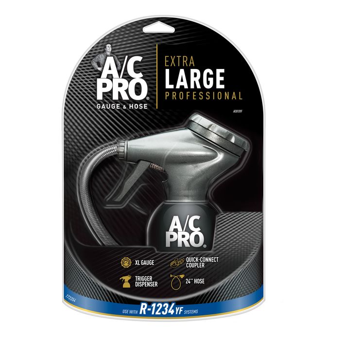 A/C Pro Professional Grade 1234yf Reusable Recharge Hose and Gauge
