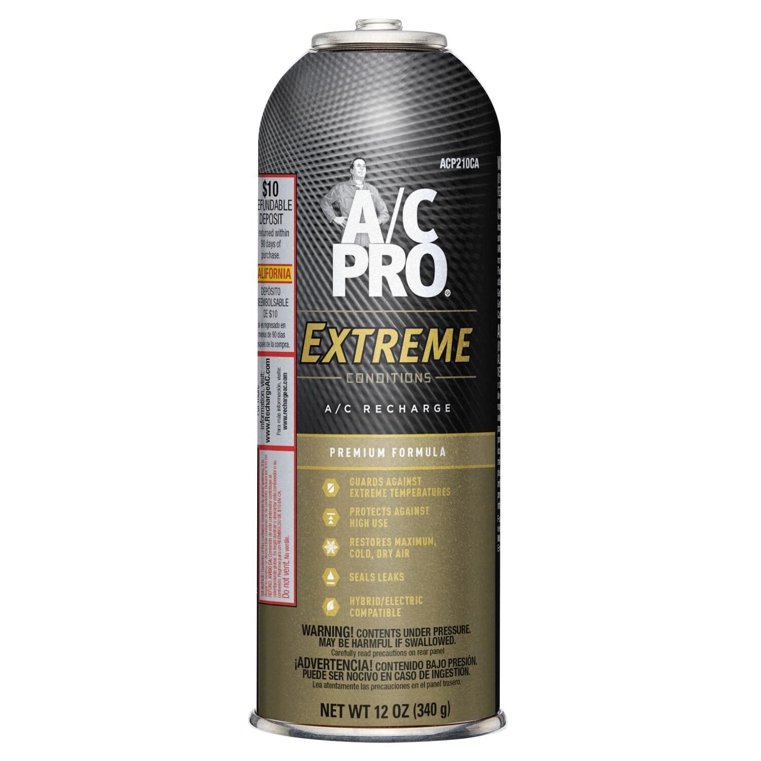 A/C Pro California R134a Premium Extreme Refrigerant/Stop Leak 12 oz