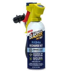 B'laster R-134a Refrigerant , Stop Leak , UV Dye with Charging Hose
