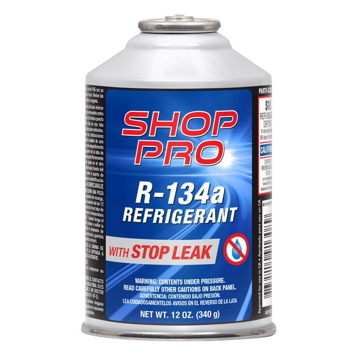 ShopPro R-134a Refrigerant with Stop Leak 12oz