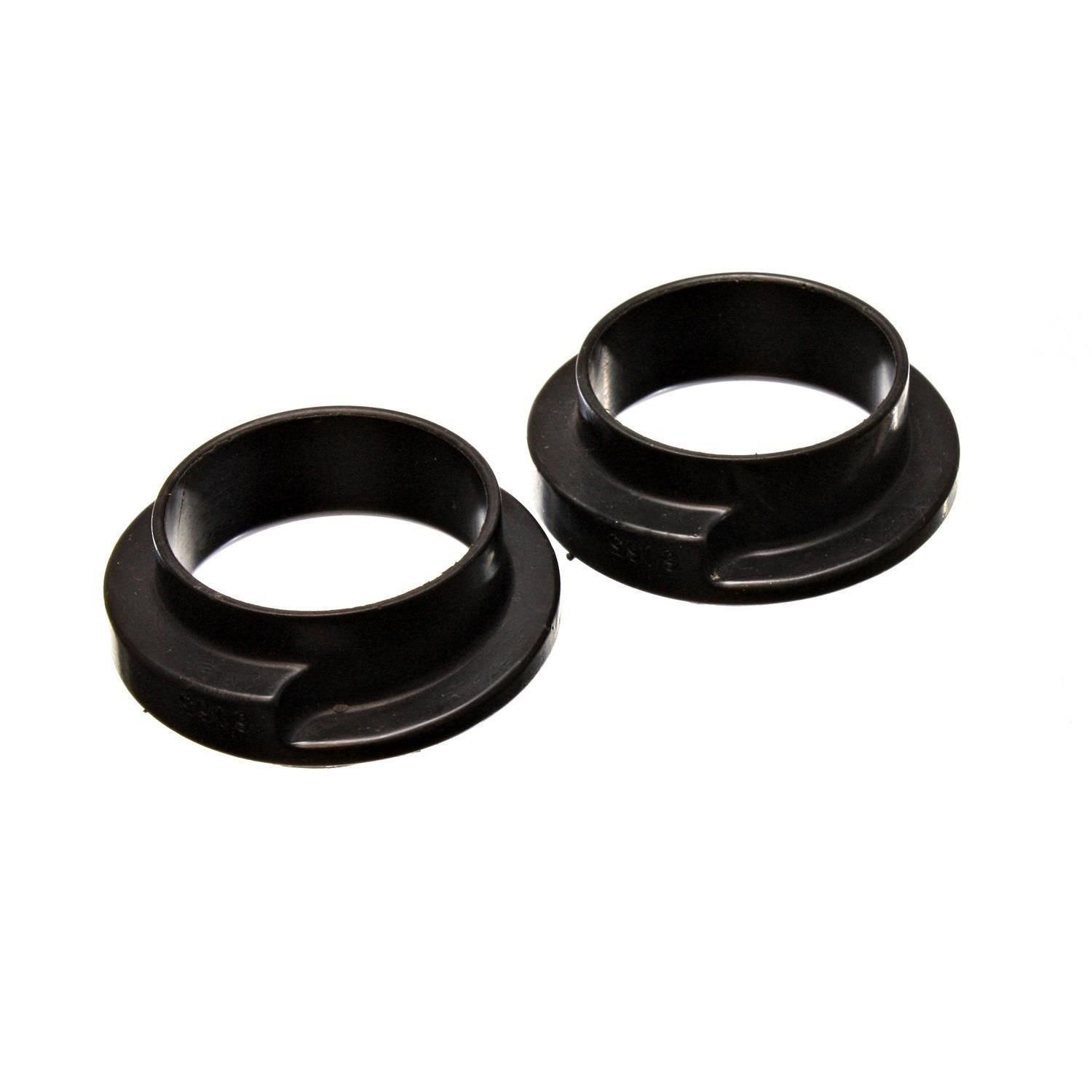 Energy Suspension Black 2 3/16in I.D. Style D Coil Spring Isolator 2 Piece