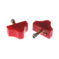 Energy Suspension Red 2 1/2in X 1 1/8in X 1 11/16in Single Hump Style Bump Stop 2 Piece