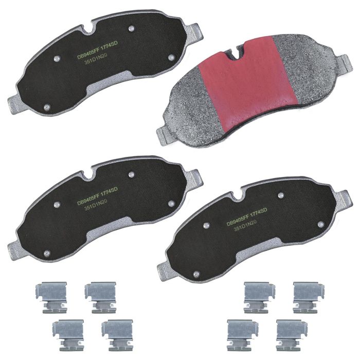 ACDelco 17D375MX Set Pastiglie Freno Anteriori - Semi-Metalliche, Severe Duty, Professional