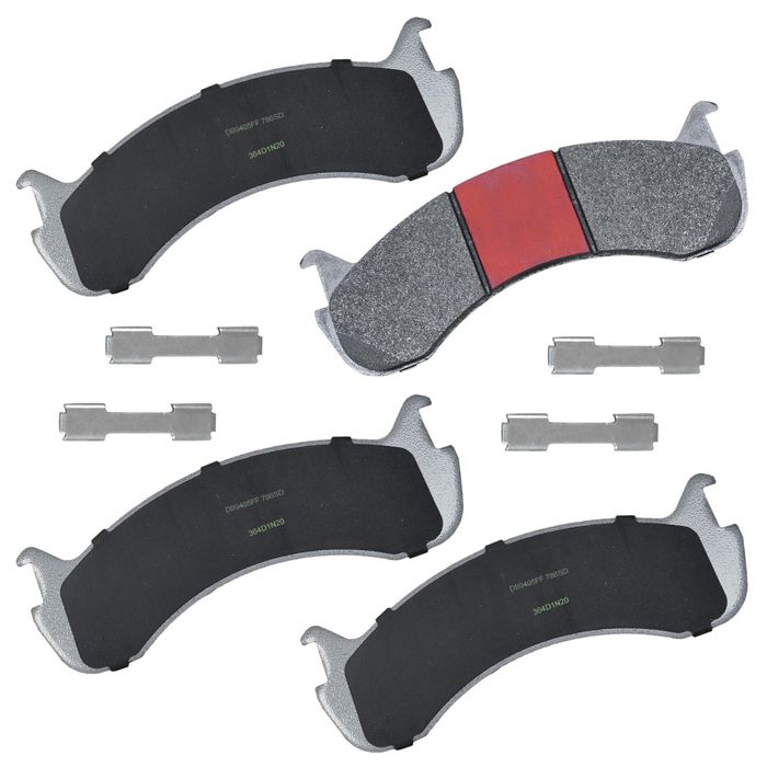 2 Front Disc Brake Rotors & Semi-Metallic Brake Pads 2000-2007 Can-Am DS650