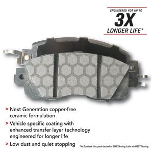 Duralast Elite Copper -Free Ceramic Brake Pads DE1011