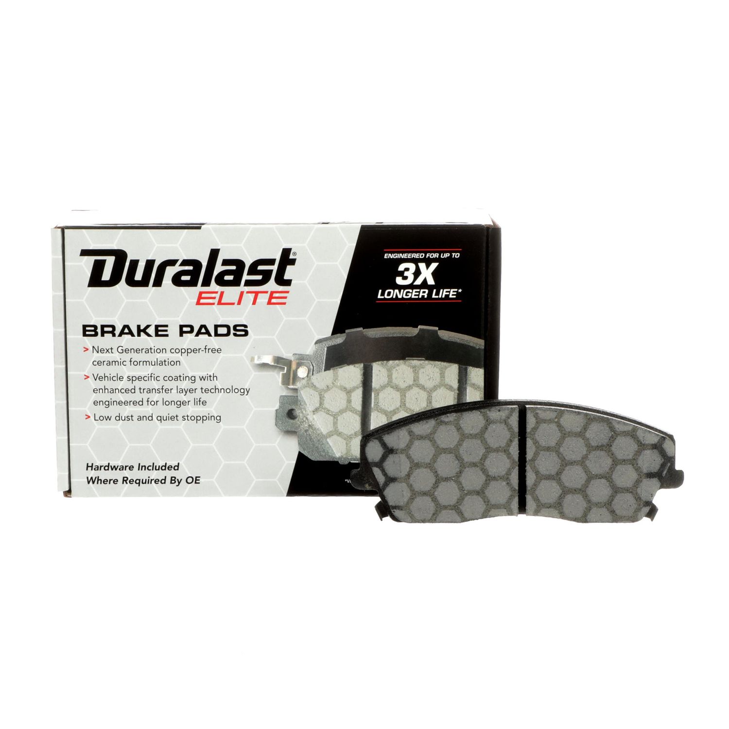 Duralast Elite Copper Free Ceramic Brake Pads DE1056