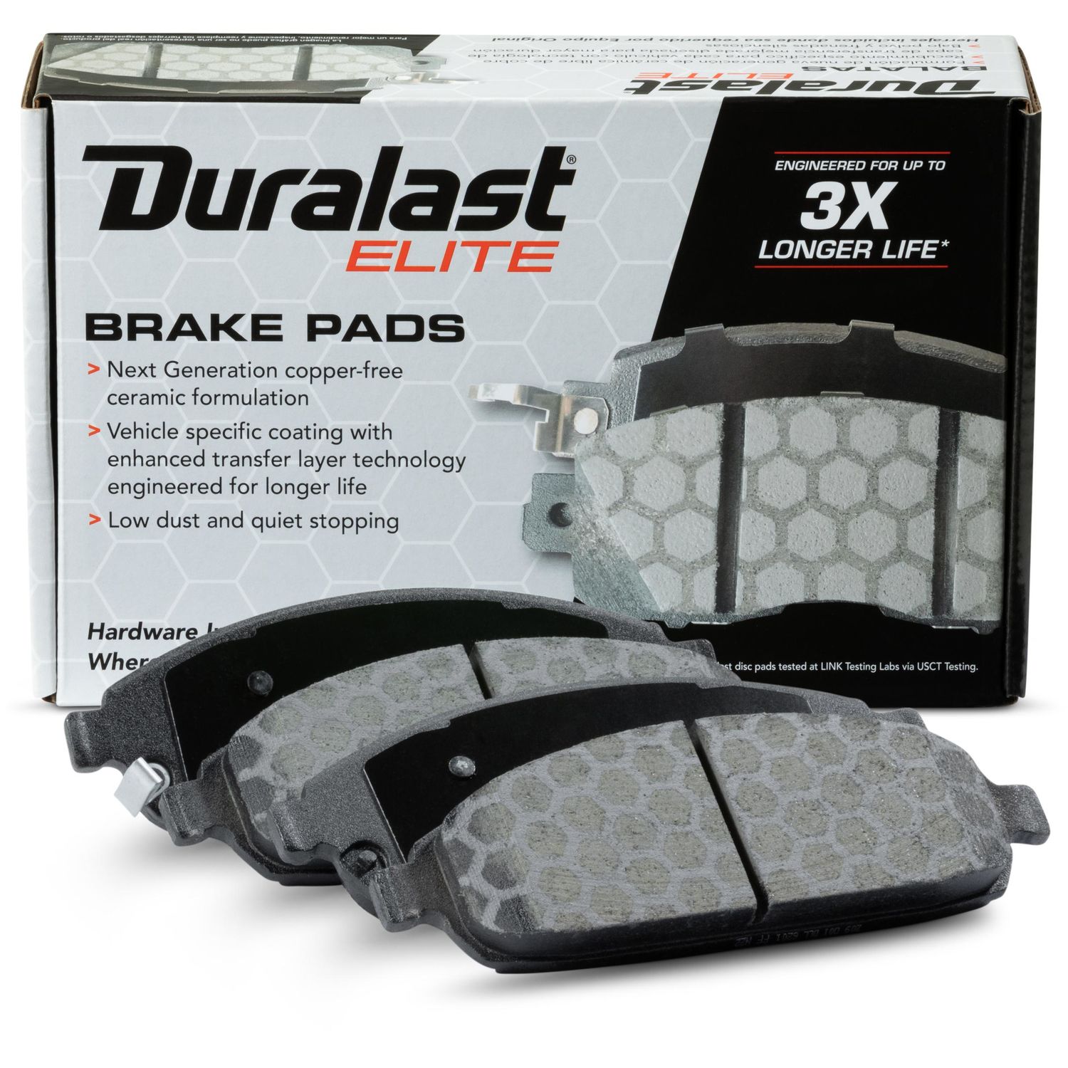 Duralast Elite Copper Free Ceramic Brake Pads DE1080