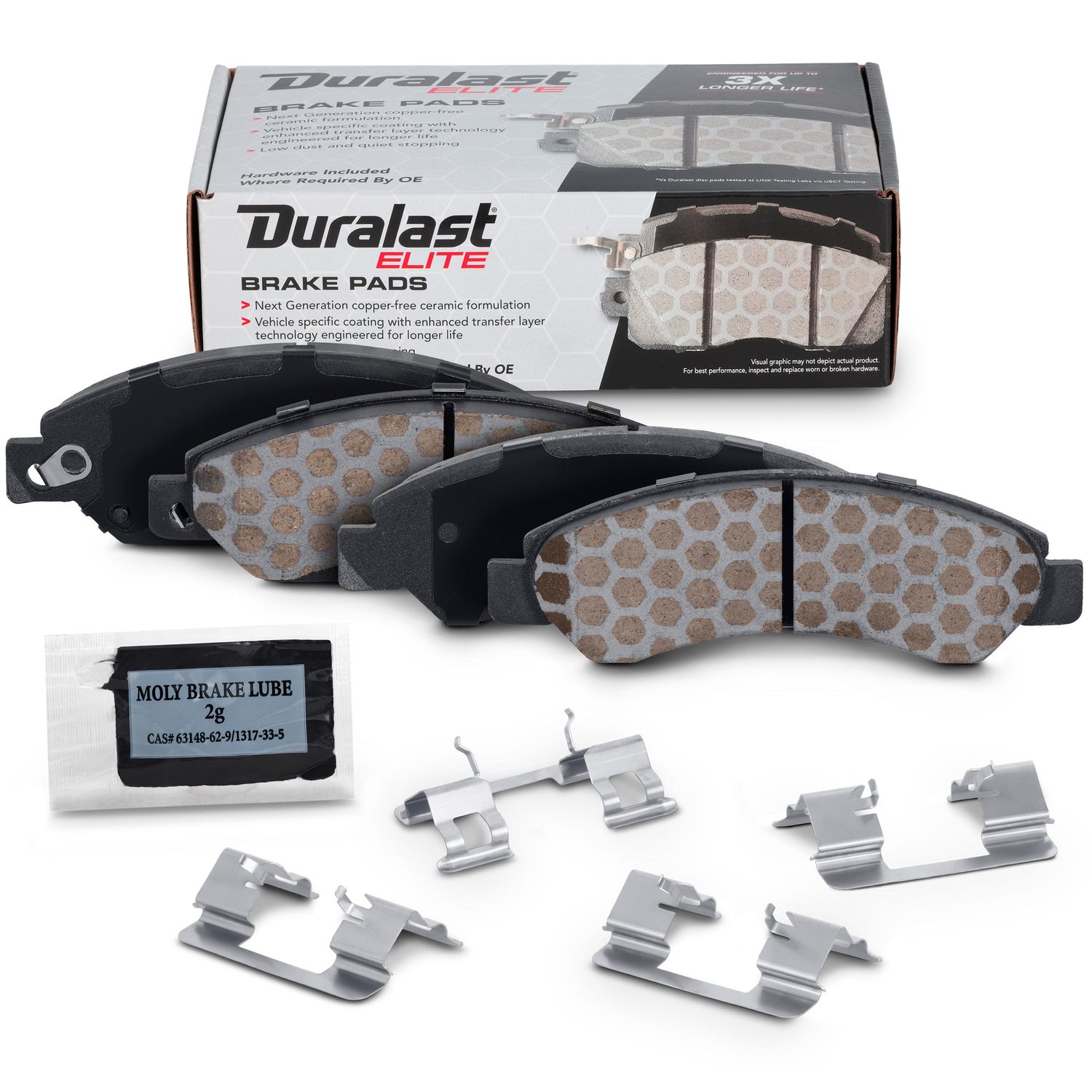 Duralast Elite CopperFree Ceramic Brake Pads DE1092