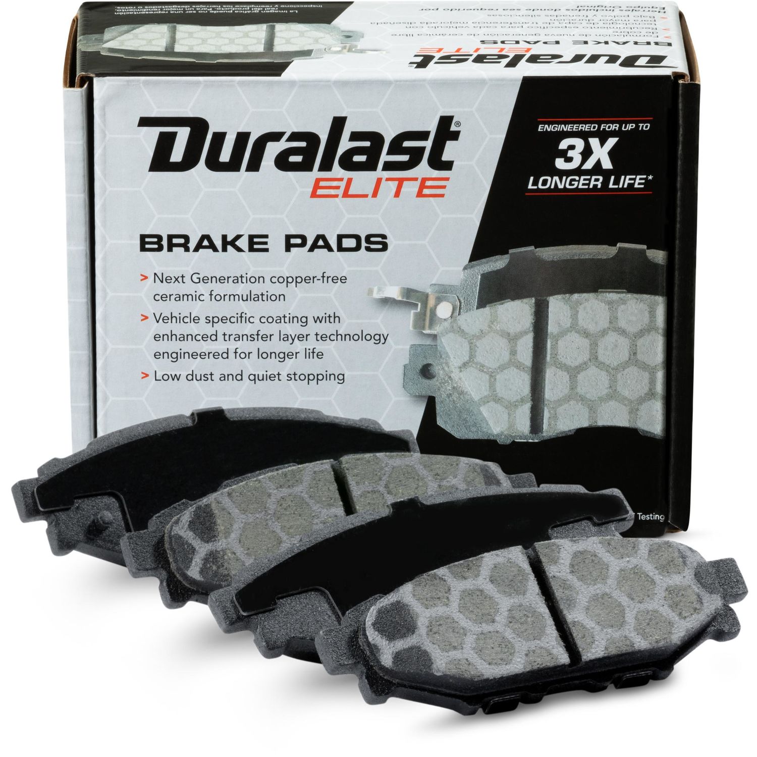 Duralast Elite Copper Free Ceramic Brake Pads DE1114