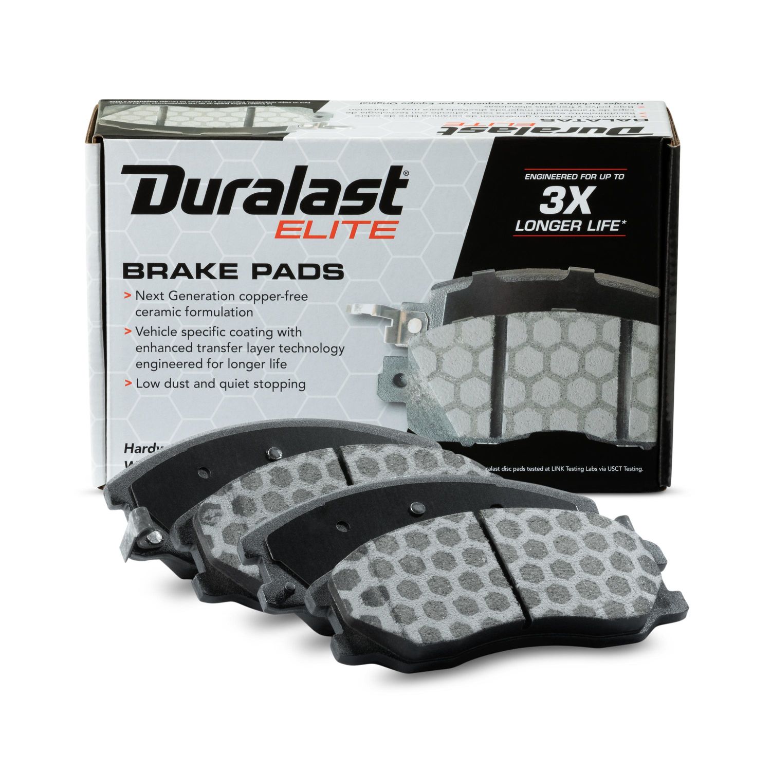 Duralast Elite CopperFree Ceramic Brake Pads DE1264