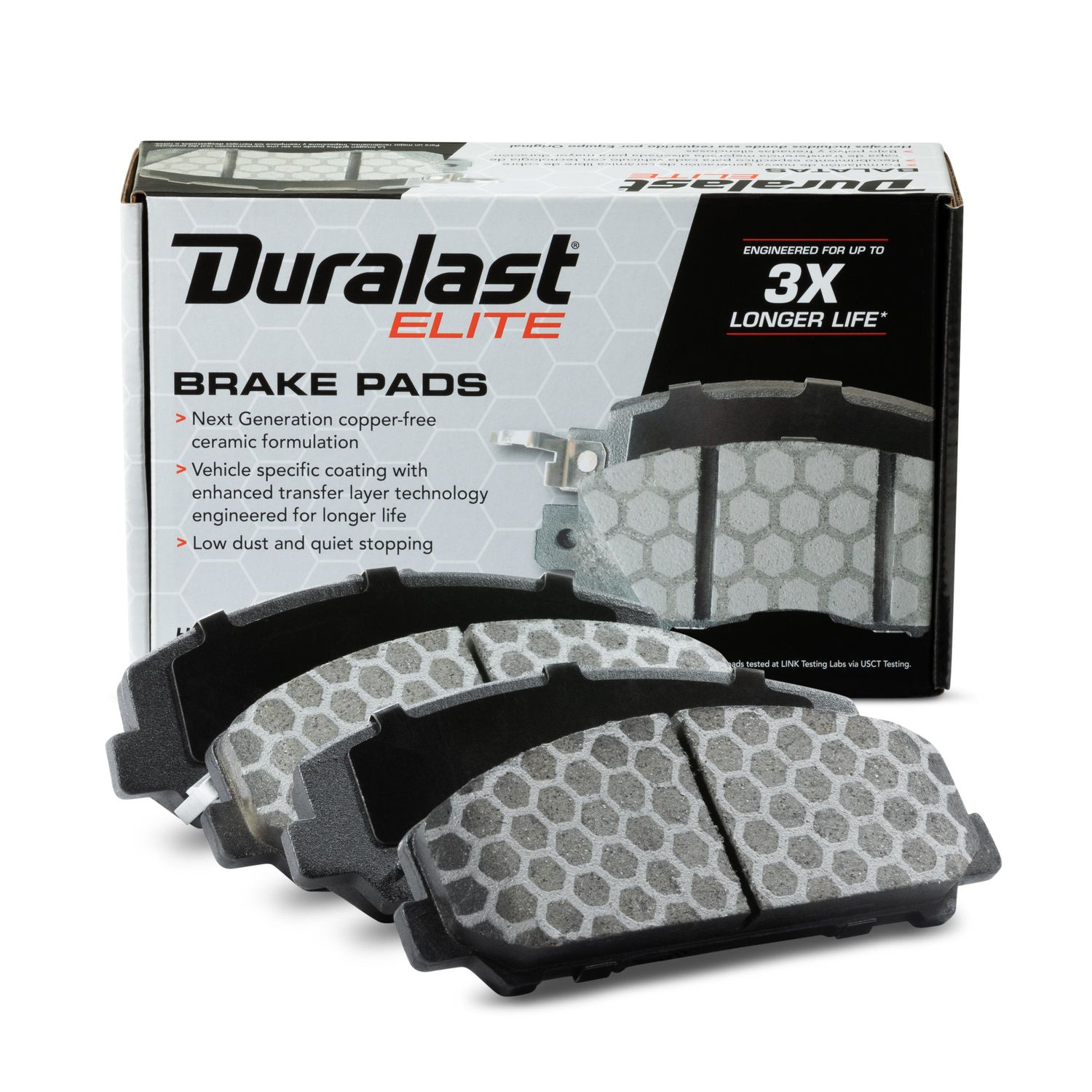 Duralast Elite Copper Free Ceramic Brake Pads DE1286
