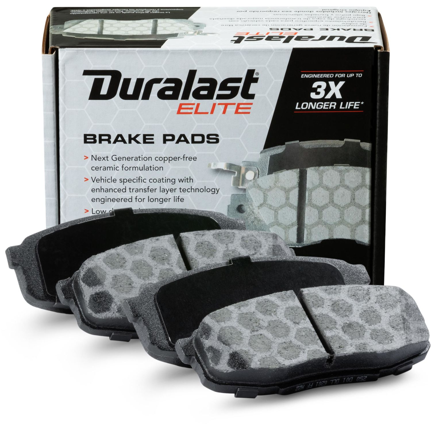 Duralast Elite Copper Free Ceramic Brake Pads DE1304