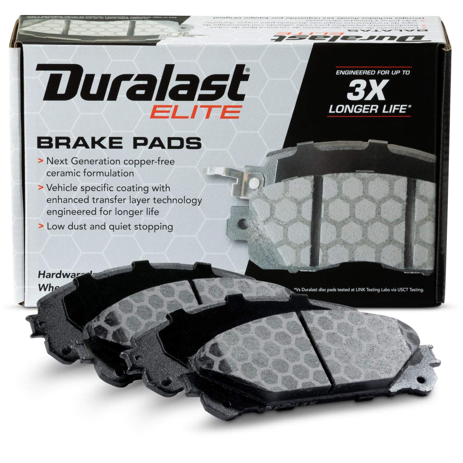 Duralast Elite CopperFree Ceramic Brake Pads DE1324