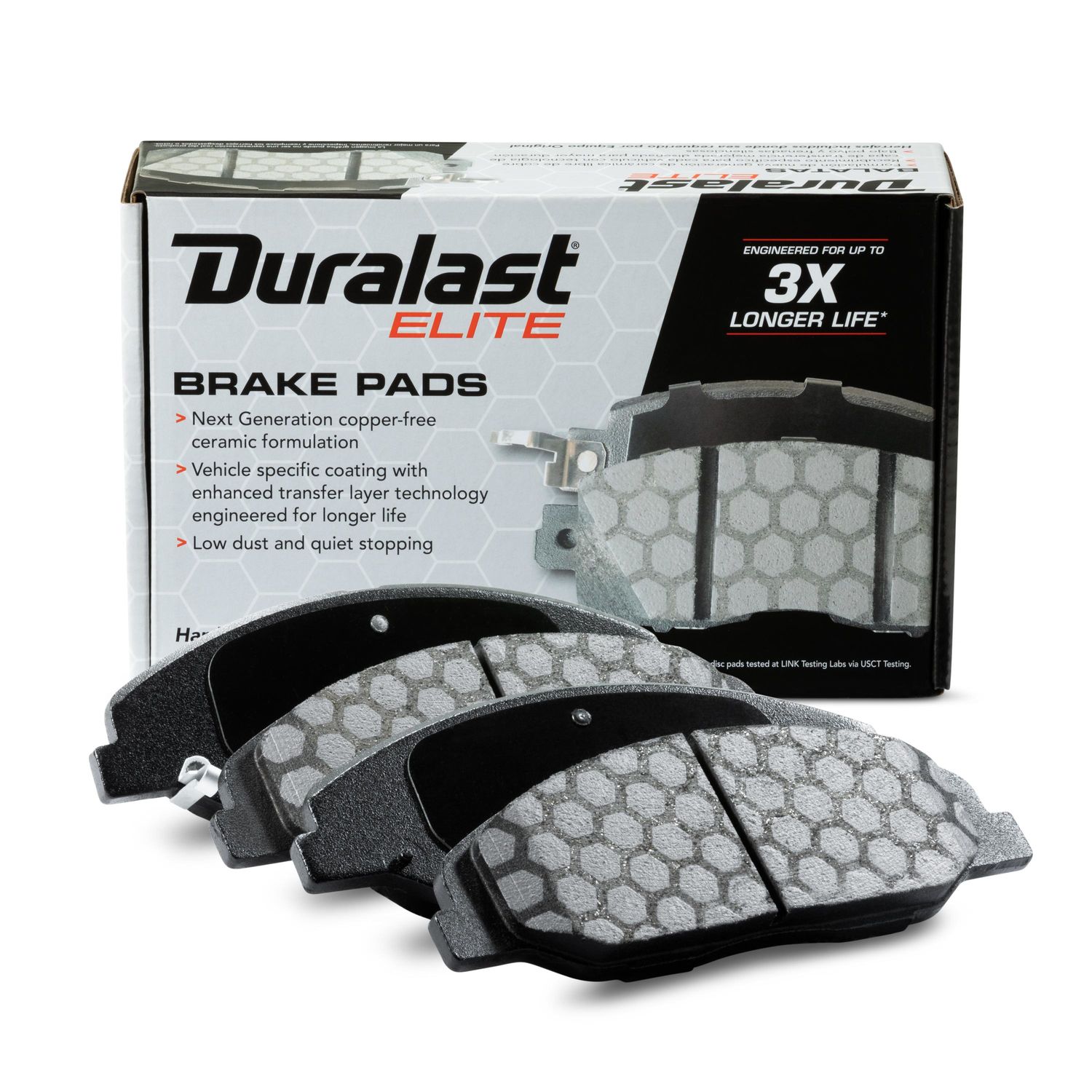 Duralast Elite CopperFree Ceramic Brake Pads DE1332