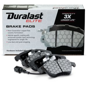 Duralast Elite Copper-Free Ceramic Brake Pads DE1375 for Volkswagen Tiguan