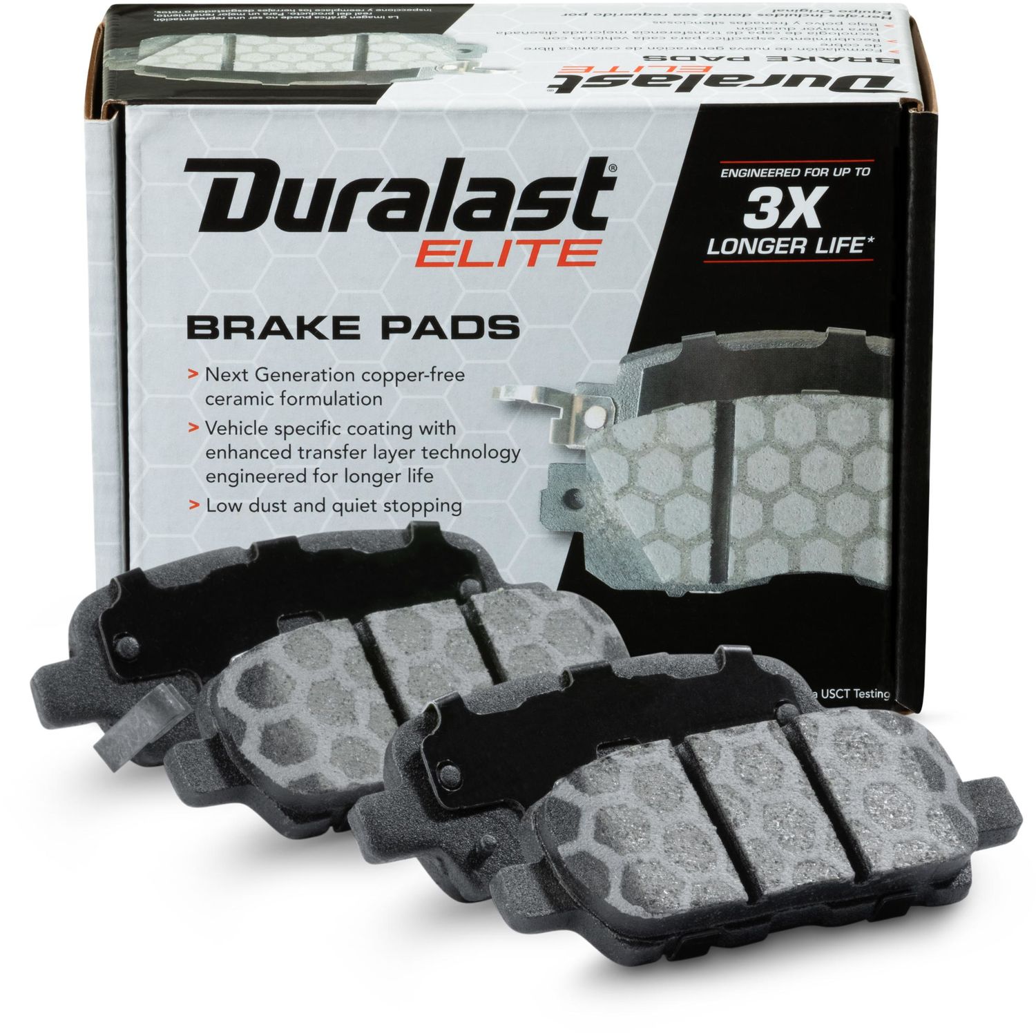 Duralast Elite Copper Free Ceramic Brake Pads DE1393