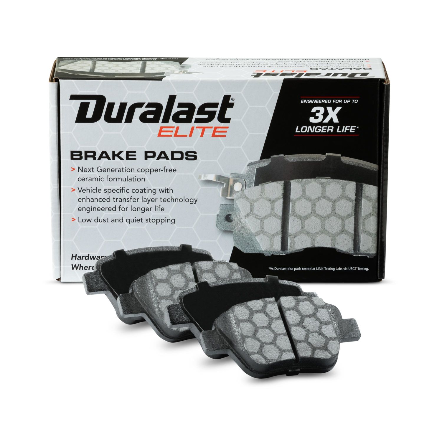 Duralast Elite CopperFree Ceramic Brake Pads DE1456
