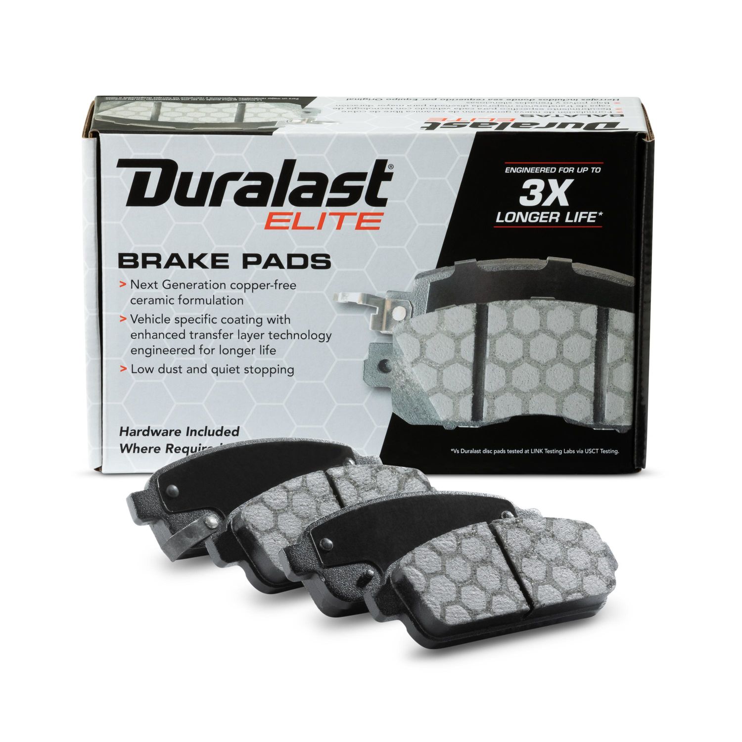 Duralast Elite Copper Free Ceramic Brake Pads DE1468